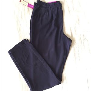 High rise pants with tapered leg